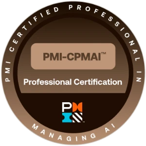 PMI Certified Professional in Managing AI certification badge